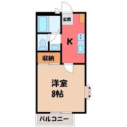 小山駅 徒歩21分 1階の物件間取画像